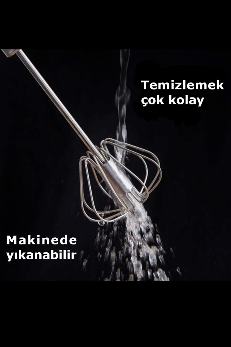 Pratik Mağazam  Paslanmaz Çelik Otomatik Çırpıcı