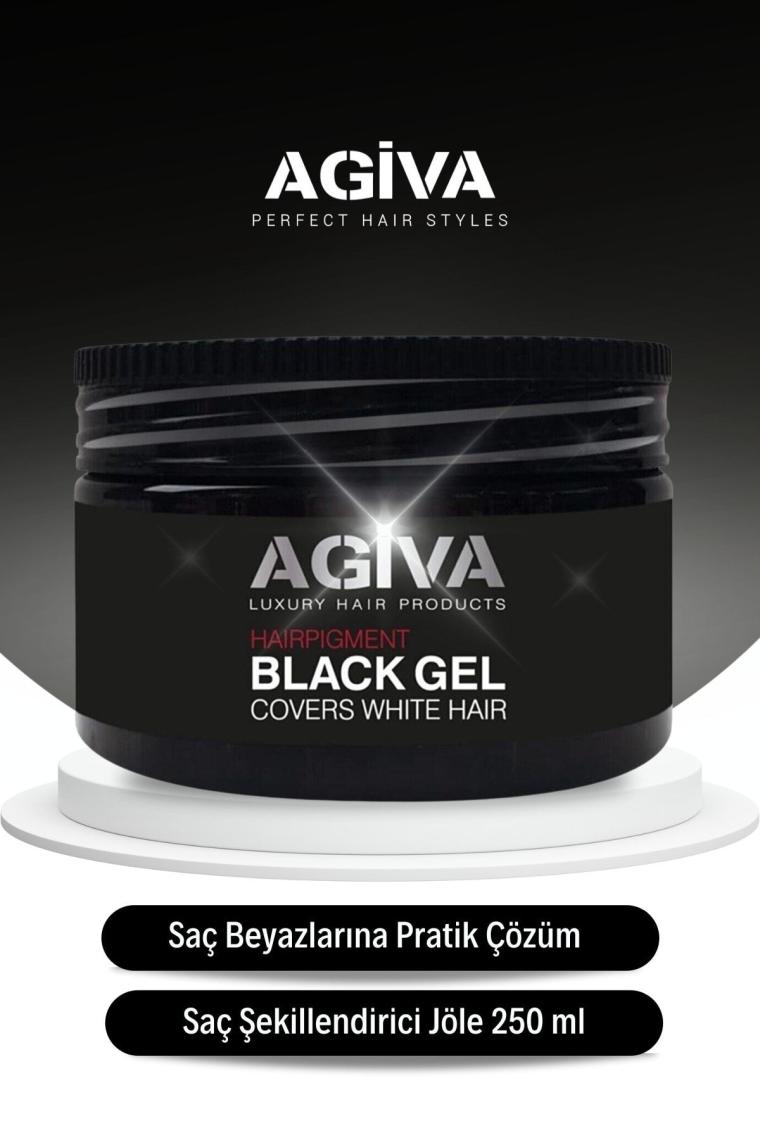 Black Gel Beyaz Saçlar Için Kapatıcı Saç Şekillendirici Güçlü Jöle Cover White Hair 250 Ml