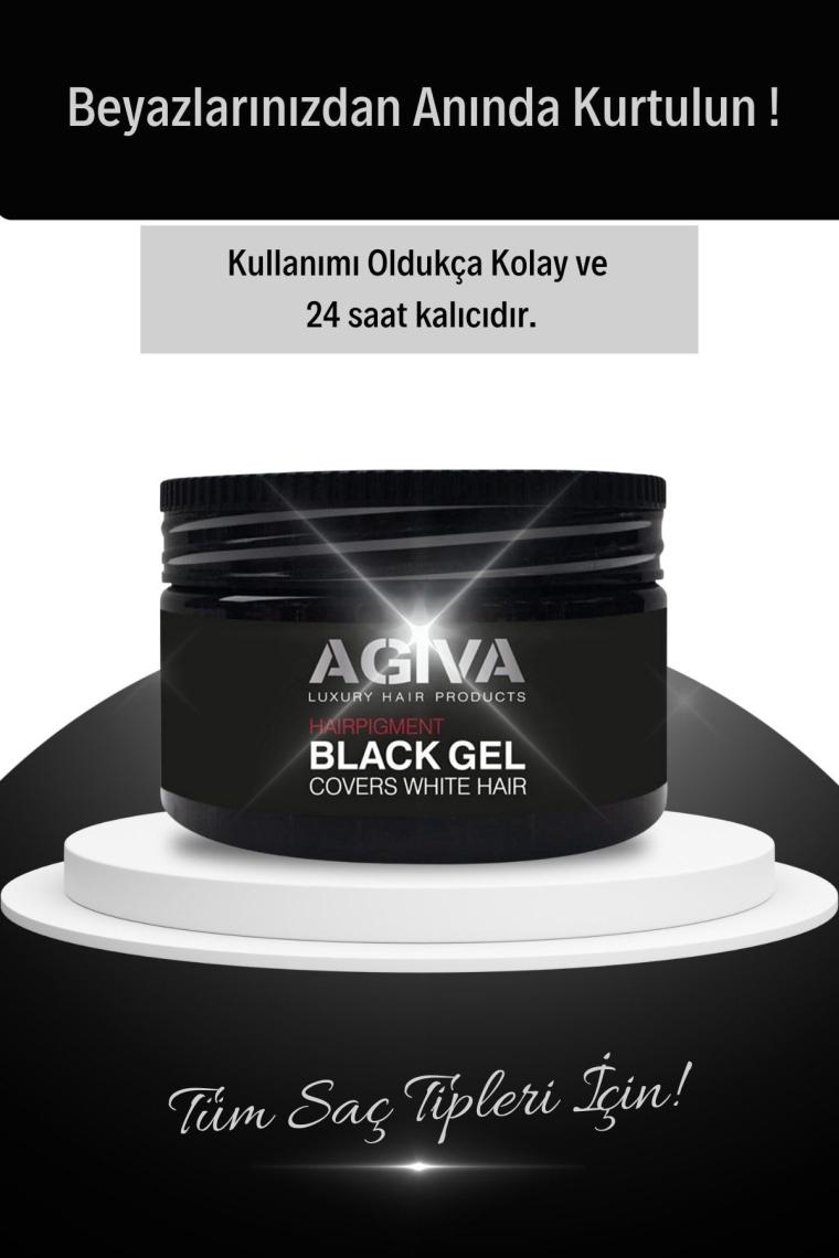 Black Gel Beyaz Saçlar Için Kapatıcı Saç Şekillendirici Güçlü Jöle Cover White Hair 250 Ml