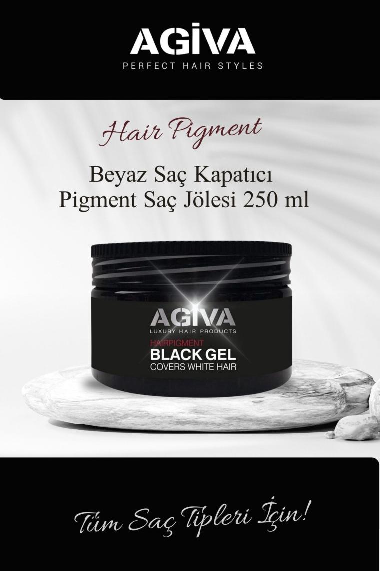 Black Gel Beyaz Saçlar Için Kapatıcı Saç Şekillendirici Güçlü Jöle Cover White Hair 250 Ml