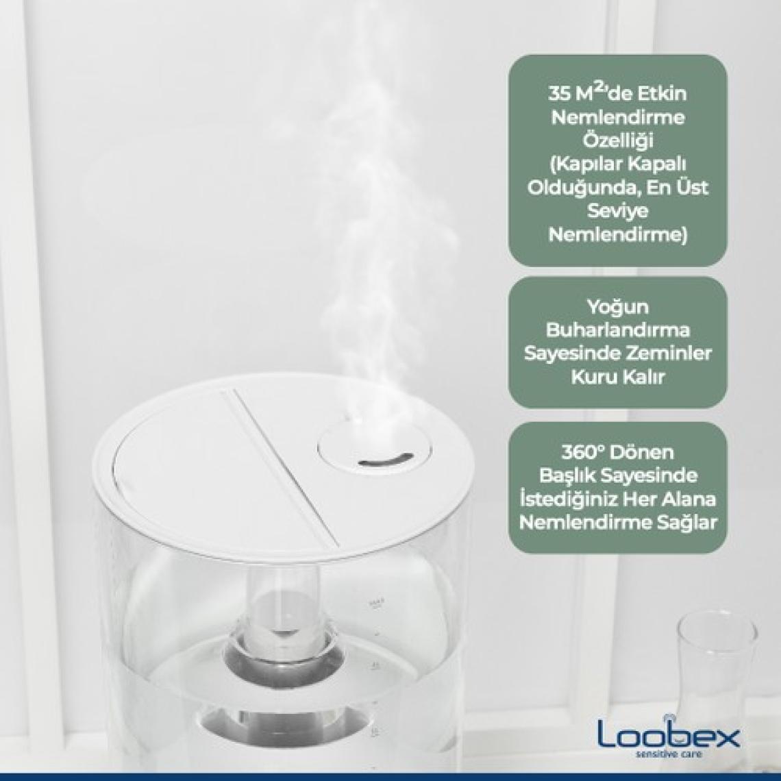 Loobex Sıcak Soğuk Otomatik Hava Nemlendirici  Buhar Makinesi  ME-500Q