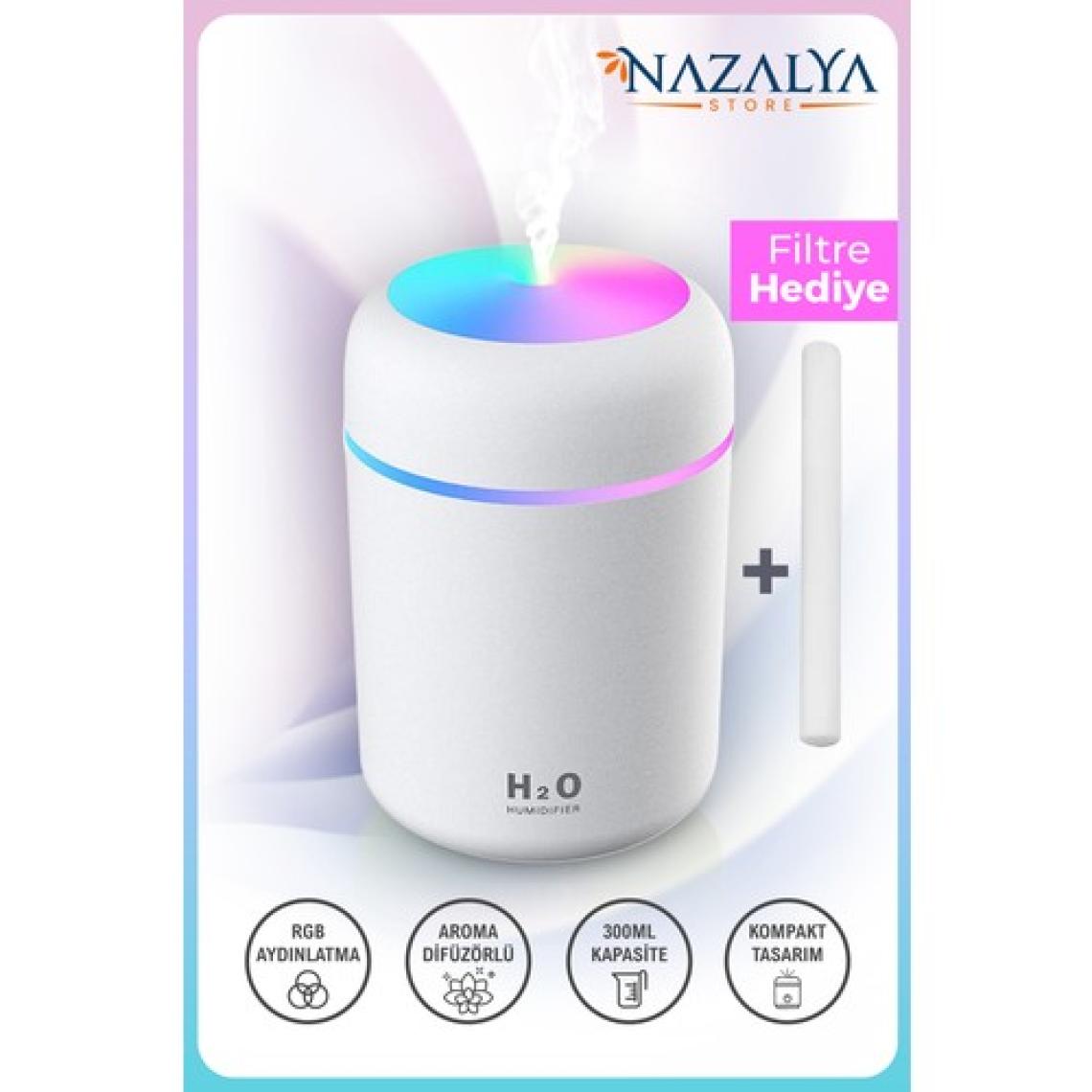 Nazalya H2O 300 ml Ulrasonik Hava Nemlendirici ve Aroma Difüzörü