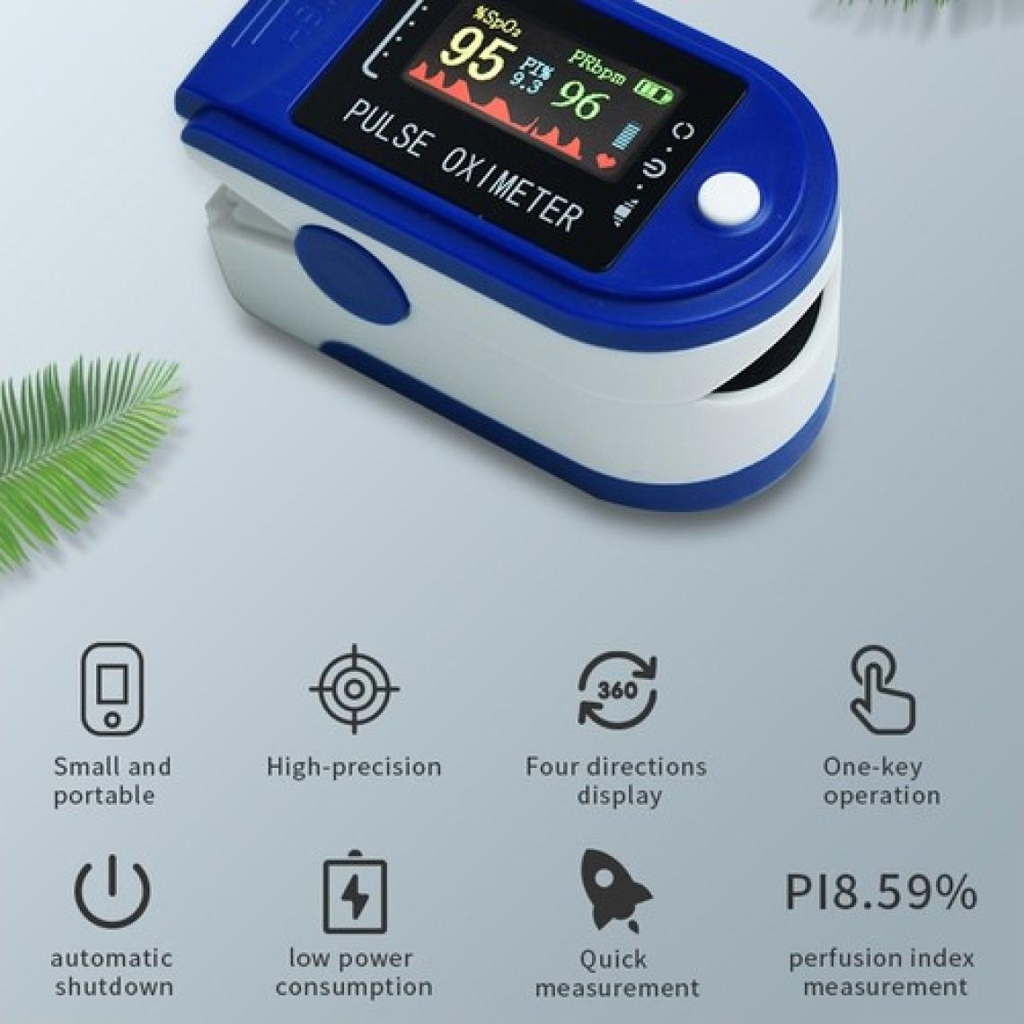 Breath Fingertip Pulse Oximetre Taşınabilir Parmak Ucu Kalp Atış Hızı Kan Oksijen Bilgisi Nabız Oksijen Ölçüm Cihazı Oximeter
