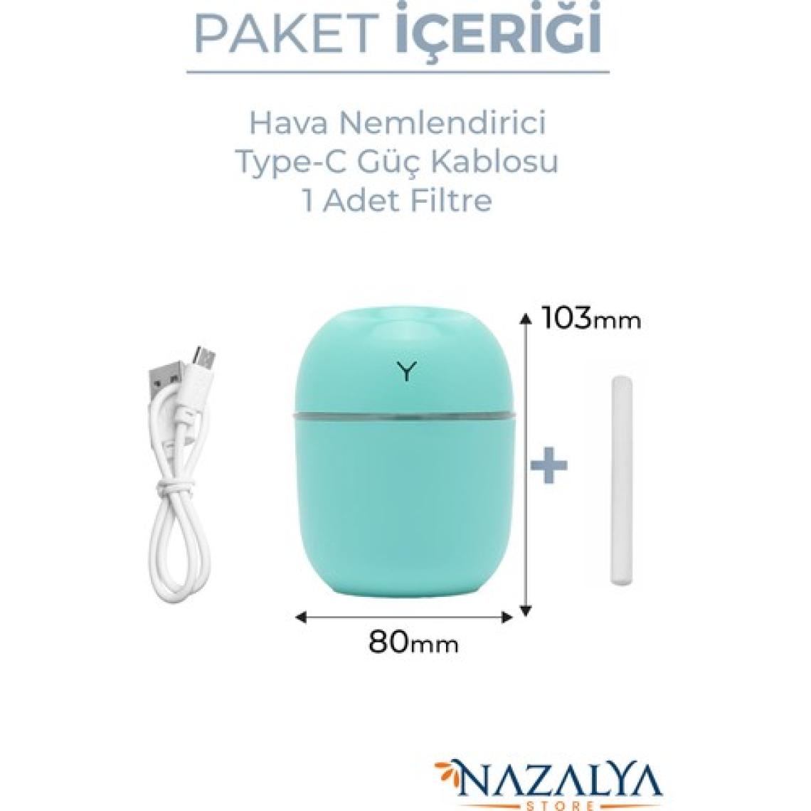 Nazalya 220 ml Oda Hava Nemlendirici Difüzör Oda Hava Nemlendiricisi