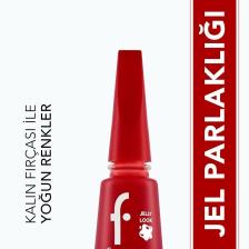 Jel Görünümlü Parlak Oje (Kırmızı) - Jelly Look Nail Enamel - JL05 Fire Red - 8690604233632