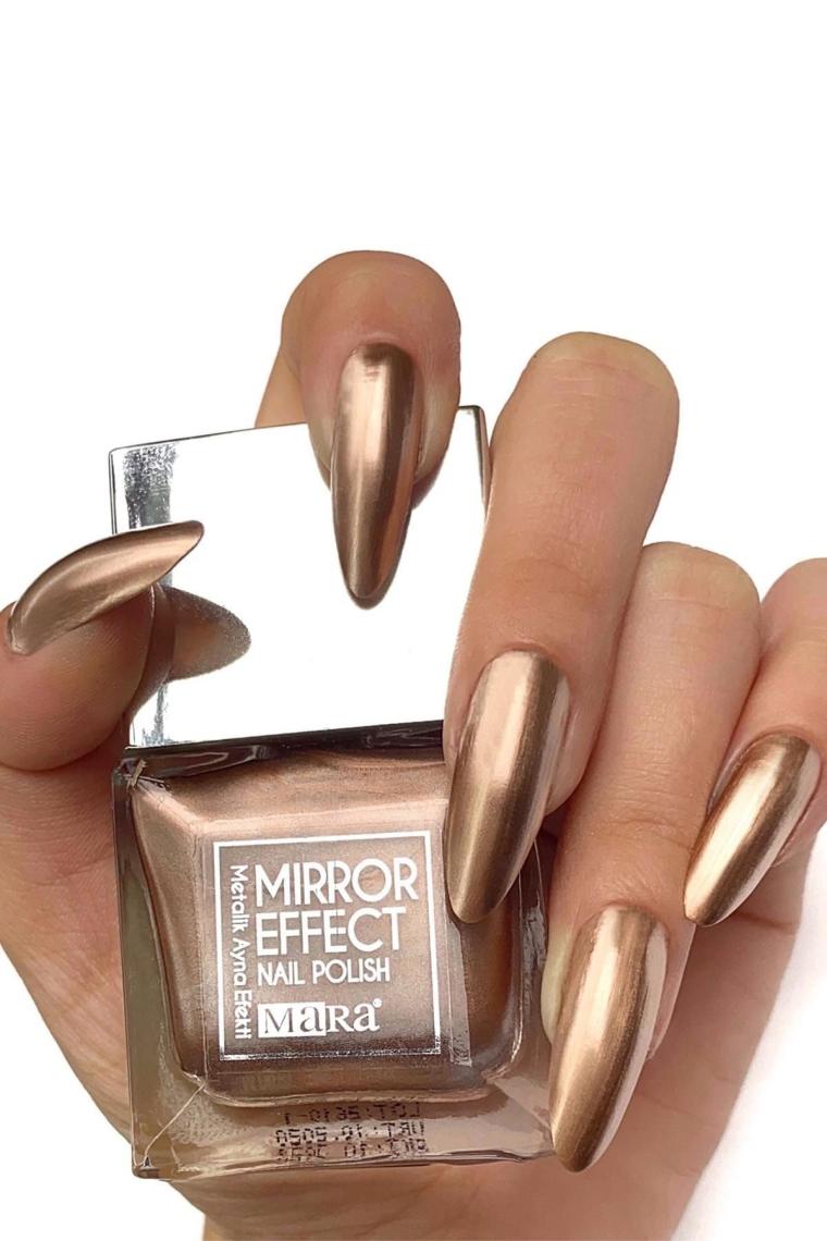Metalik Ayna Efekli Oje Bronz 15ml