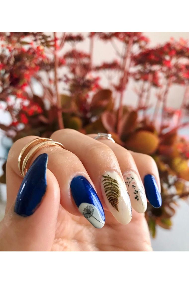 Yapraklar Ve Tüyler Tırnak Dövmesi Tırnak Tattoo Nail Art Tırnak Sticker