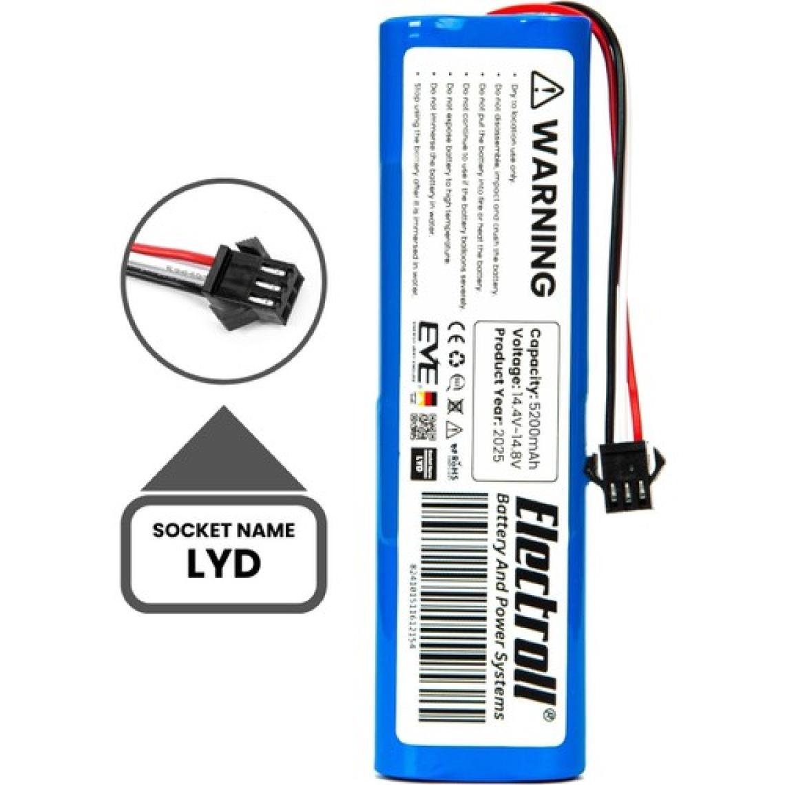 Electroll Robx R7 Batarya (ORJİNAL KAPASİTE) 5.200mah Pil Akıllı Robot Süpürge Batarya Değişimi