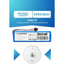 Electroll Robx R7 Batarya (ORJİNAL KAPASİTE) 5.200mah Pil Akıllı Robot Süpürge Batarya Değişimi