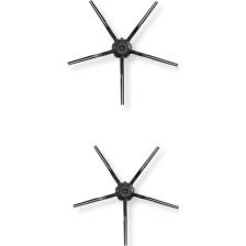 iBrush Roborock S6 MaxV / S5 Max / S6 PURE Uyumlu 2li Siyah Yan Fırça