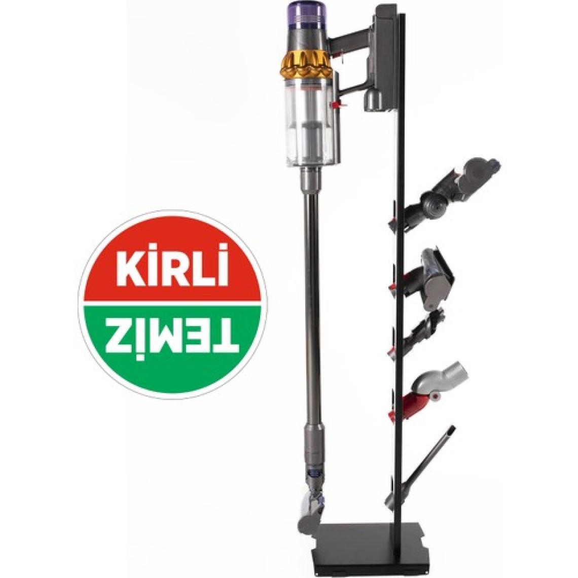 Thorqtech Dyson Uyumlu Dikey Süpürge Standı Siyah Renk V15 - V12 - V11 - V10 - V8 Modellere Uyumlu