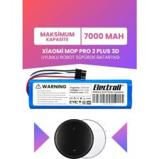 Electroll Xiaomi Mi Robot Vacuum Mop 2 Pro Plus 3D Uyumlu Batarya (Maksimum Kapasite) 7000MAH Pil BHR4707GL