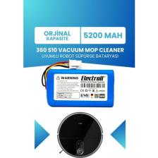 Electroll 360 S10 Vacuum Mop Cleaner Batarya (Orjinal Kapasite) 5200MAH Pil Robot Süpürge Bataryası QH100003