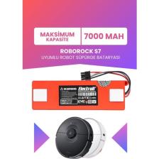 Electroll Roborock S7 Uyumlu Batarya (Maksimum Kapasite) 7000MAH Pil Kutulu Robot Süpürge Bataryası Değişimi