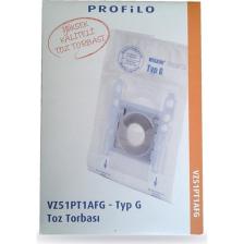 Profilo Süpürge Toz Torbası G Tipi 1 pakette 5 Adet