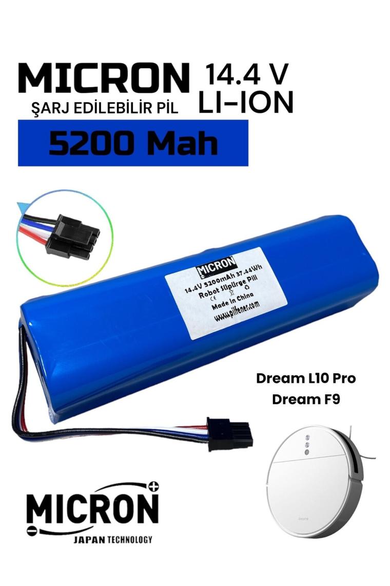 Micron Dreame F9. Dreame L10 Pro   Akıllı Robot Süpürge Bataryası 14.4V 5200MAH Pil
