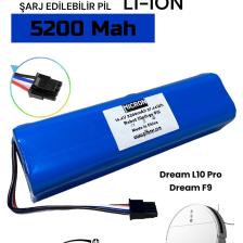 Micron Dreame F9. Dreame L10 Pro   Akıllı Robot Süpürge Bataryası 14.4V 5200MAH Pil