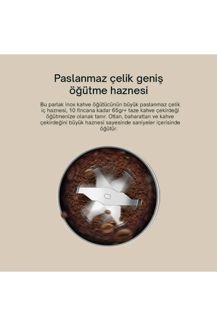 RossClean Grind Kahve ve Baharat Öğütücü (RossClean Türkiye Garantili)