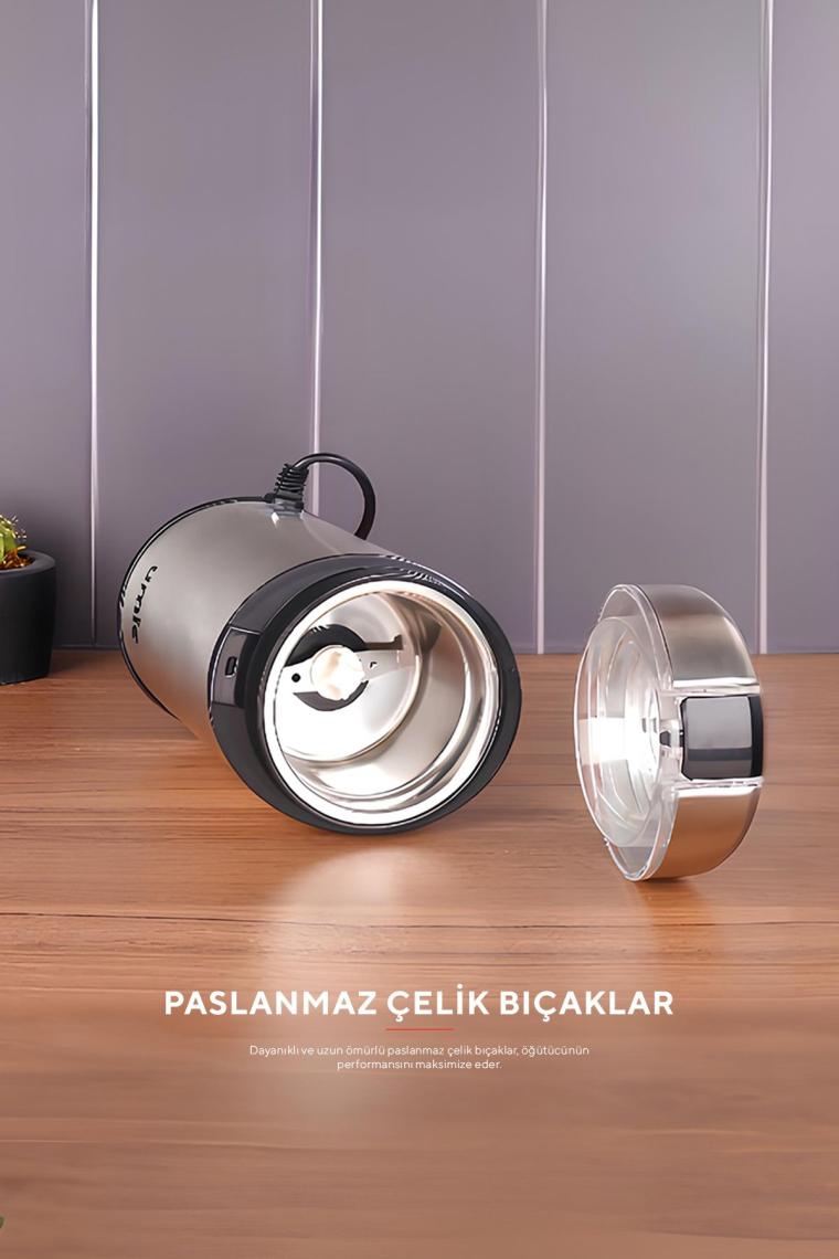 Umıe KB-U52 65G Kapasiteli Pazlanmaz Çelik 160W Kahve ve Baharat Öğütücü