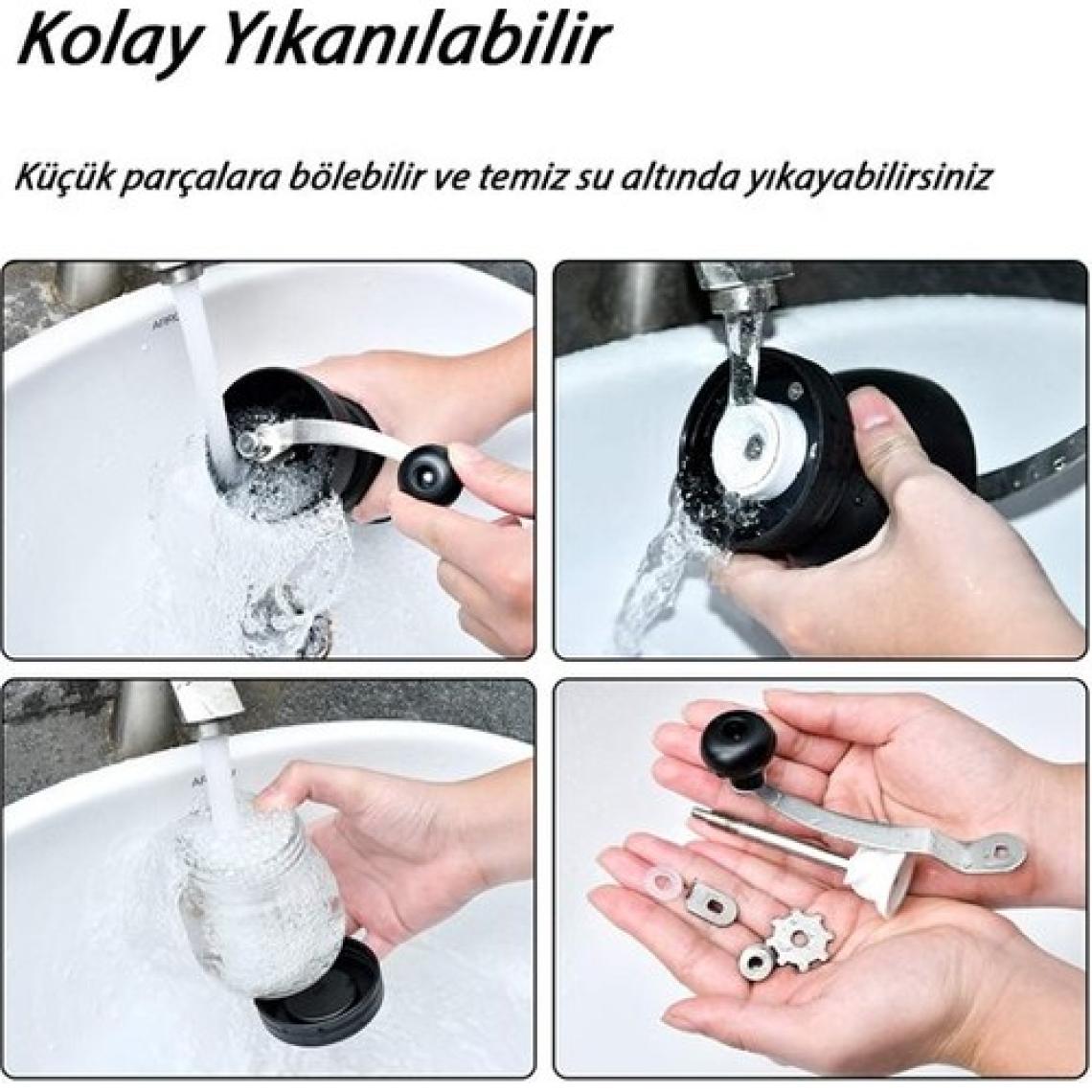 Coffe Grinder Seramik Cam Kahve Öğütücü