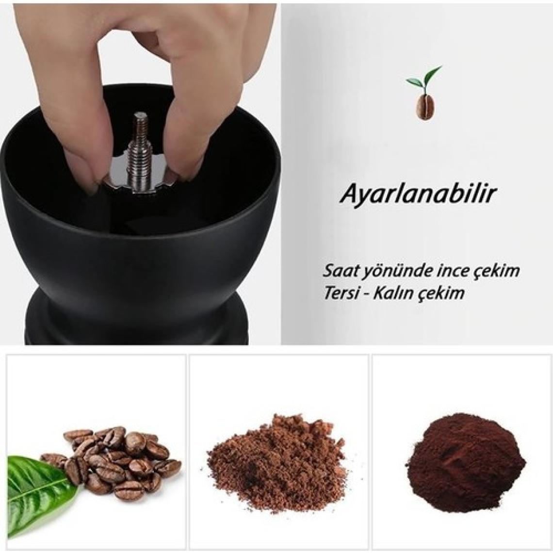 Coffe Grinder Seramik Cam Kahve Öğütücü