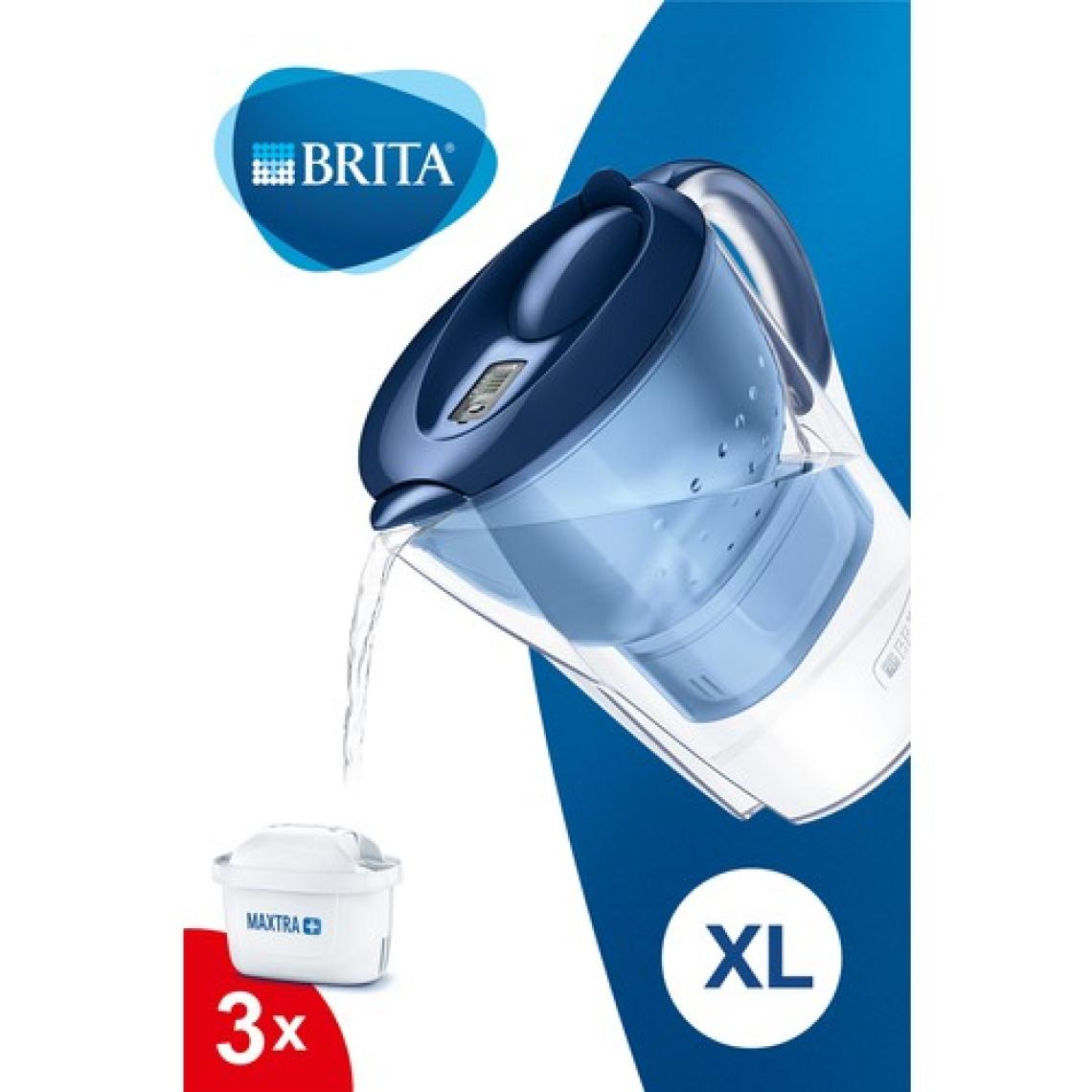 BRITA Marella XL 3 Filtreli Su Arıtma Sürahisi - Mavi