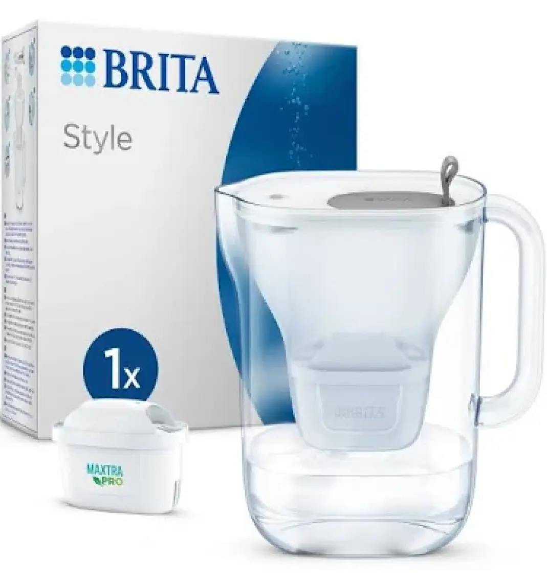 BRITA Style XL 1x Maxtra Pro All-in-1 Filtreli Su Arıtma Sürahisi - Gri 3,5 lt