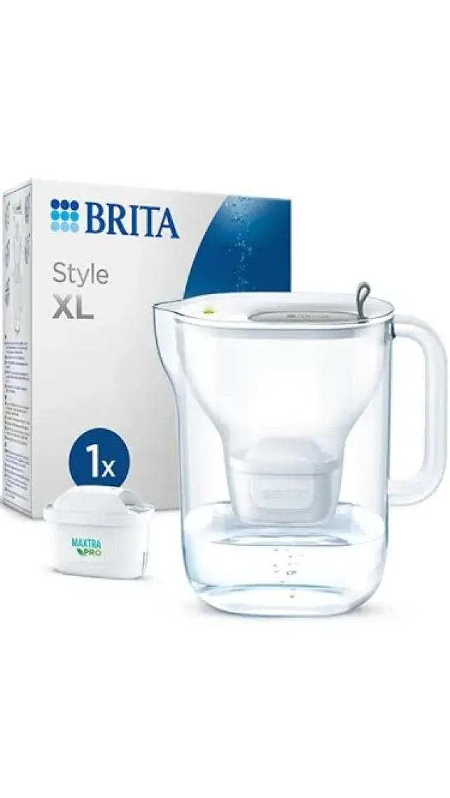 BRITA Style XL 1x Maxtra Pro All-in-1 Filtreli Su Arıtma Sürahisi - Gri 3,5 lt