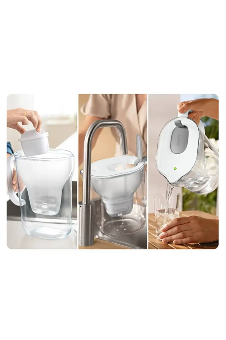 BRITA Style XL 3x Maxtra Pro All-In-1 Filtreli Su Arıtma Sürahisi - Gri 3,5 lt