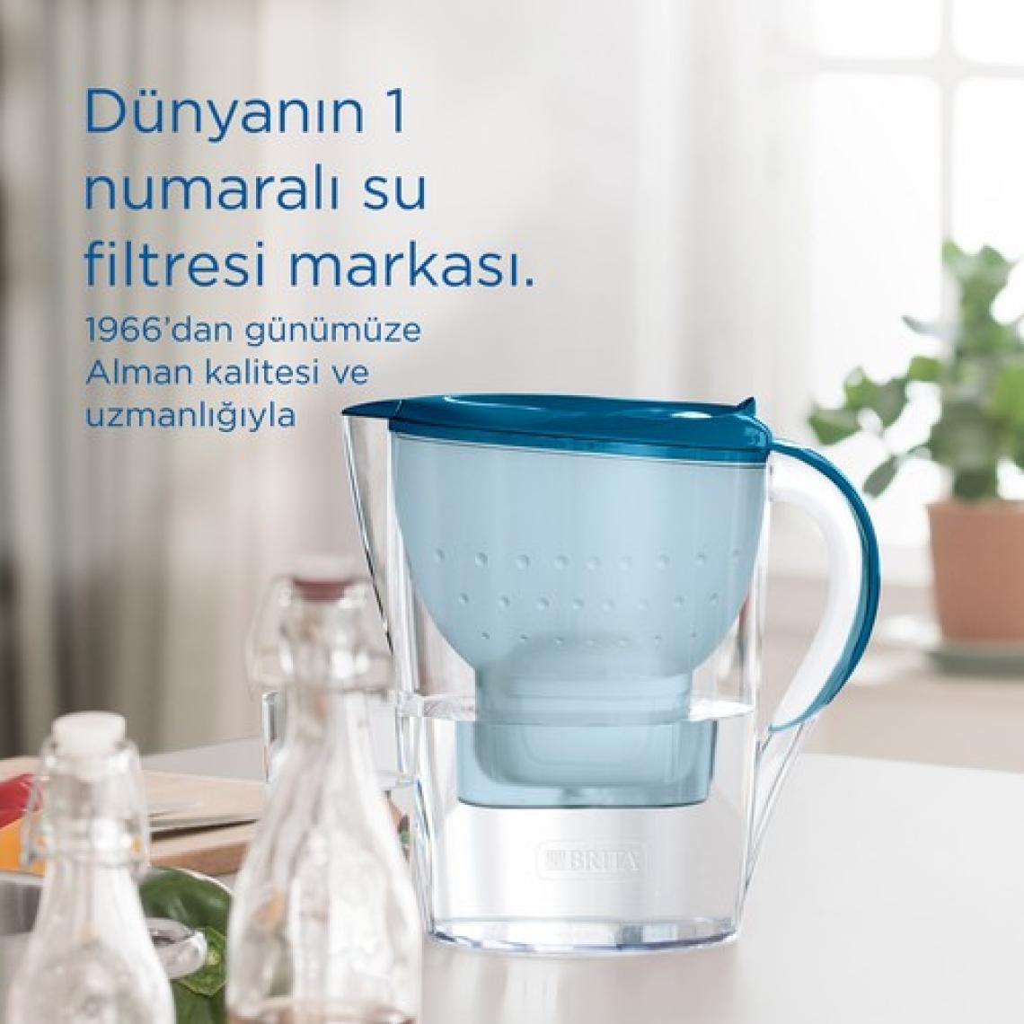 BRITA Marella XL 1x Maxtra Pro All-In-1 Filtreli Su Arıtma Sürahisi - Mavi 3,5 lt
