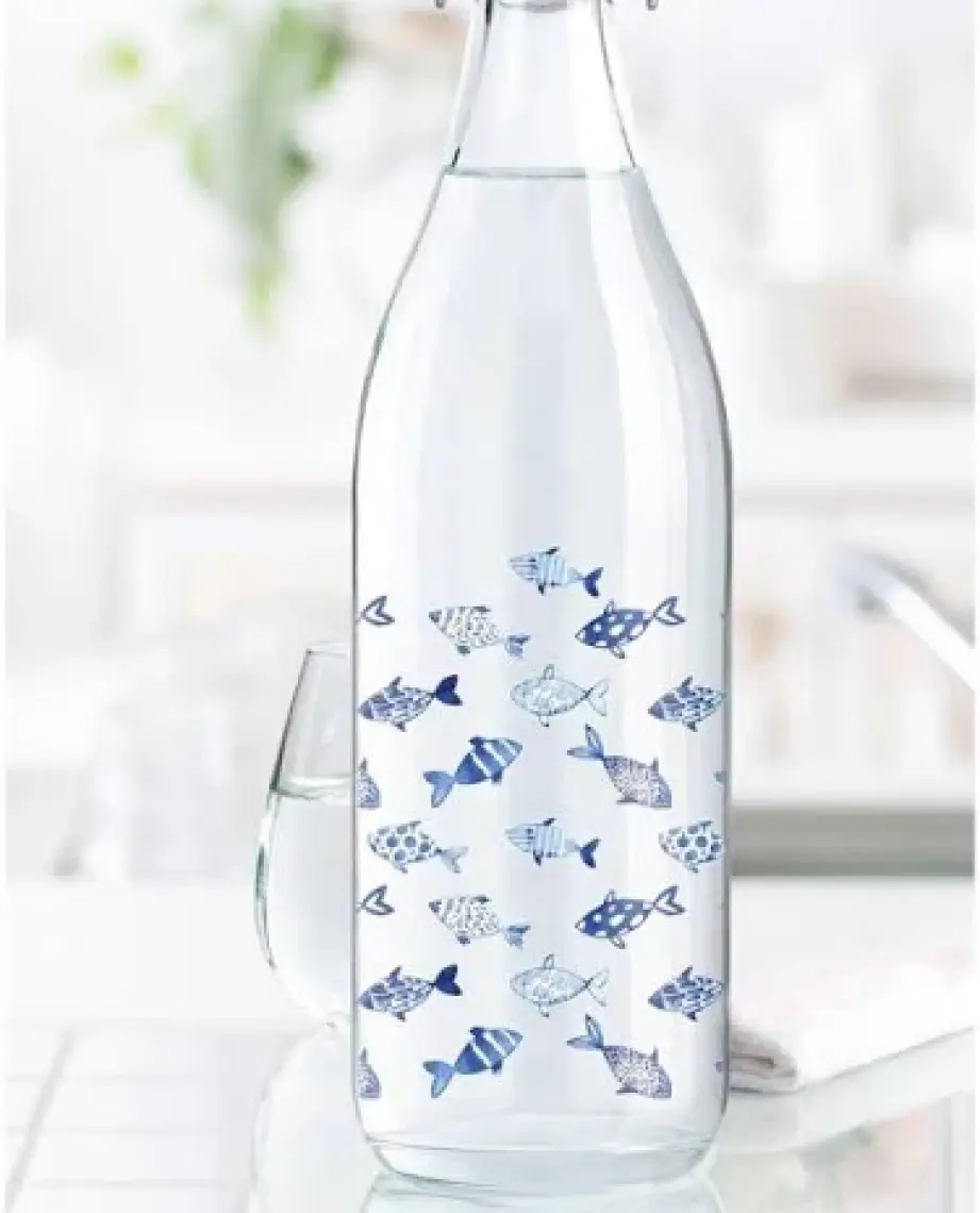 Madame Coco  Fish Su Şişesi - Mavi / 1000 ml