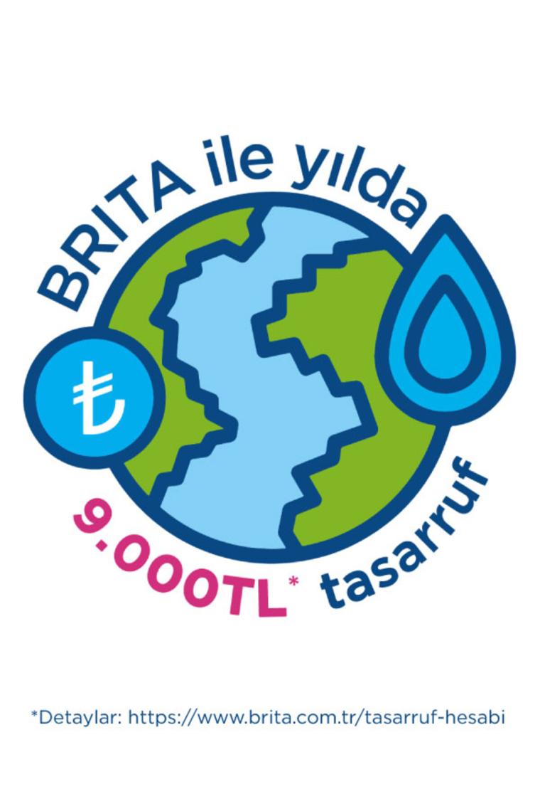 BRITA Marella XL 1x Maxtra Pro All-In-1 Filtreli Su Arıtma Sürahisi - Mavi 3,5 lt