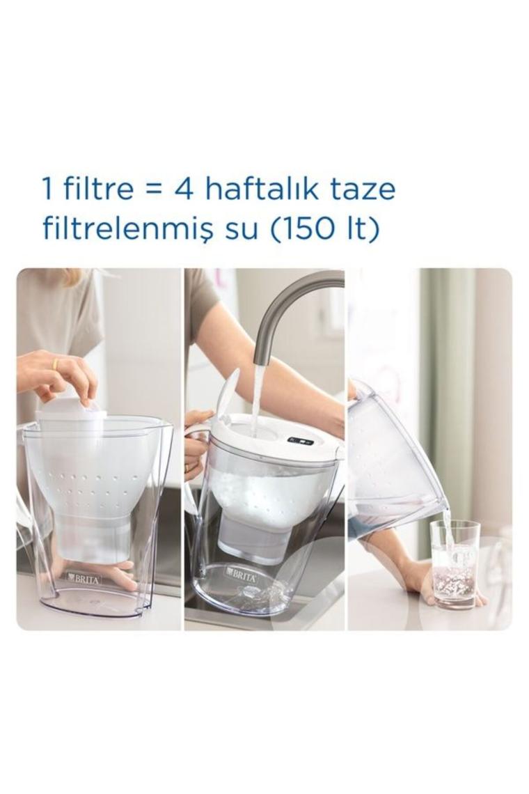 BRITA Marella XL 1x Maxtra Pro All-In-1 Filtreli Su Arıtma Sürahisi - Mavi 3,5 lt