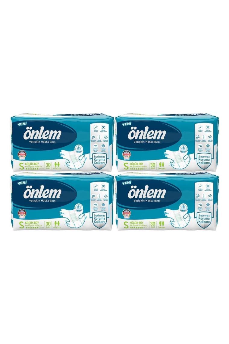 Yetişkin Hasta Bezi Küçük Boy ( Small ) 30 Adet X 4 'lü Paket