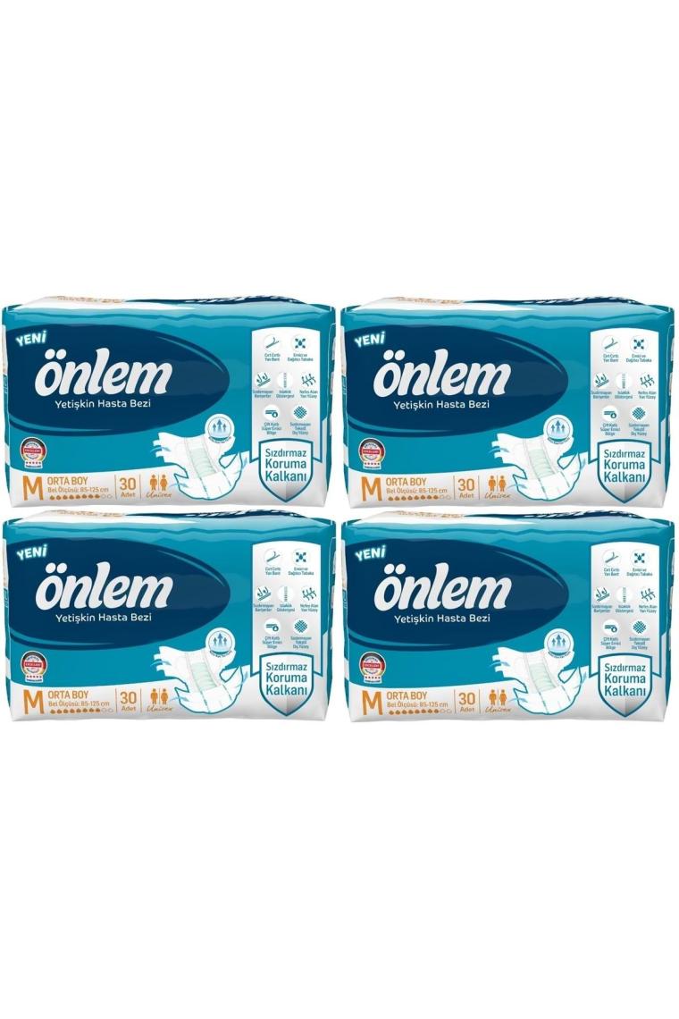 Hasta Bezi Bel Bantlı Tekstil Yüzey Medium Orta 120 Adet