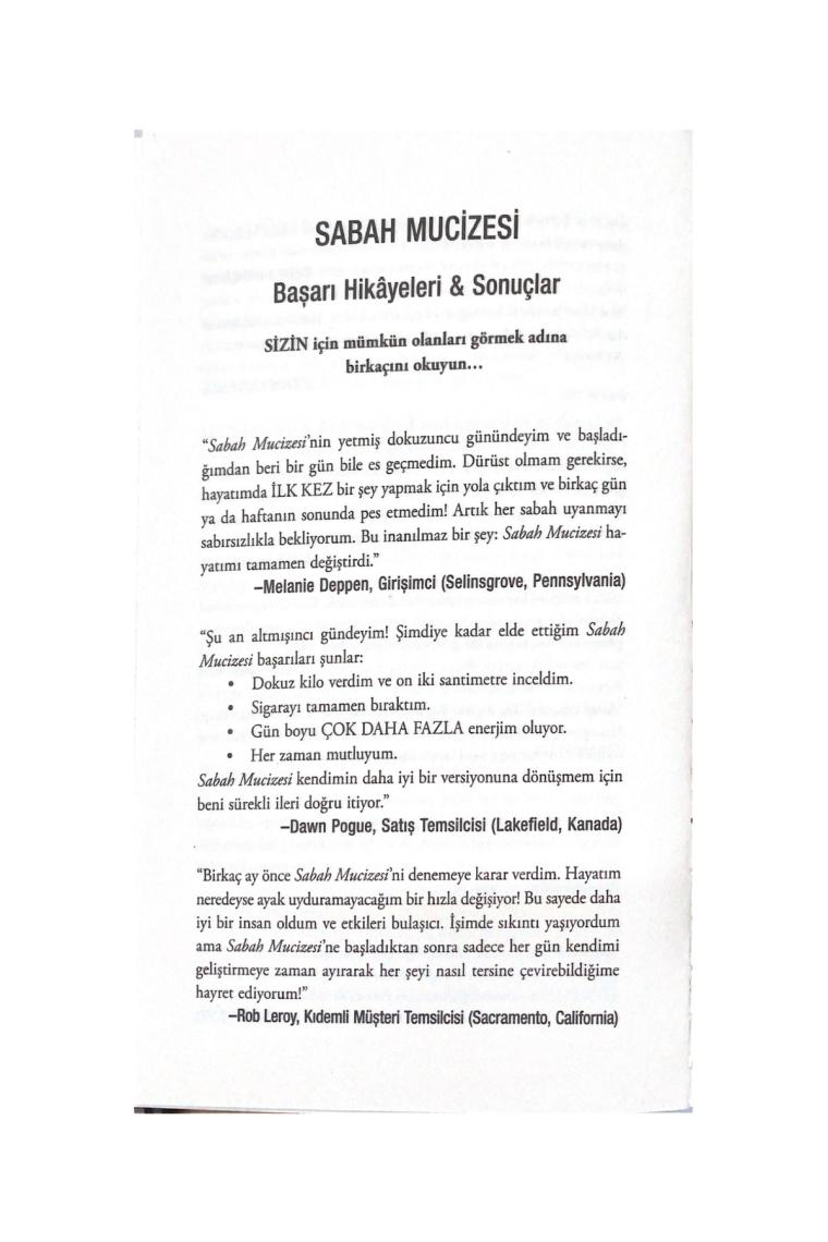 Sabah Mucizesi & 08.00'den Önce Hayatınızı Değiştirme Garantili 6 Dakika