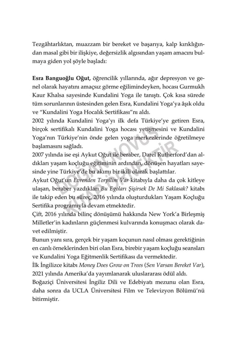Sen Varsan Bereket Var - Esra Banguoğlu Oğut