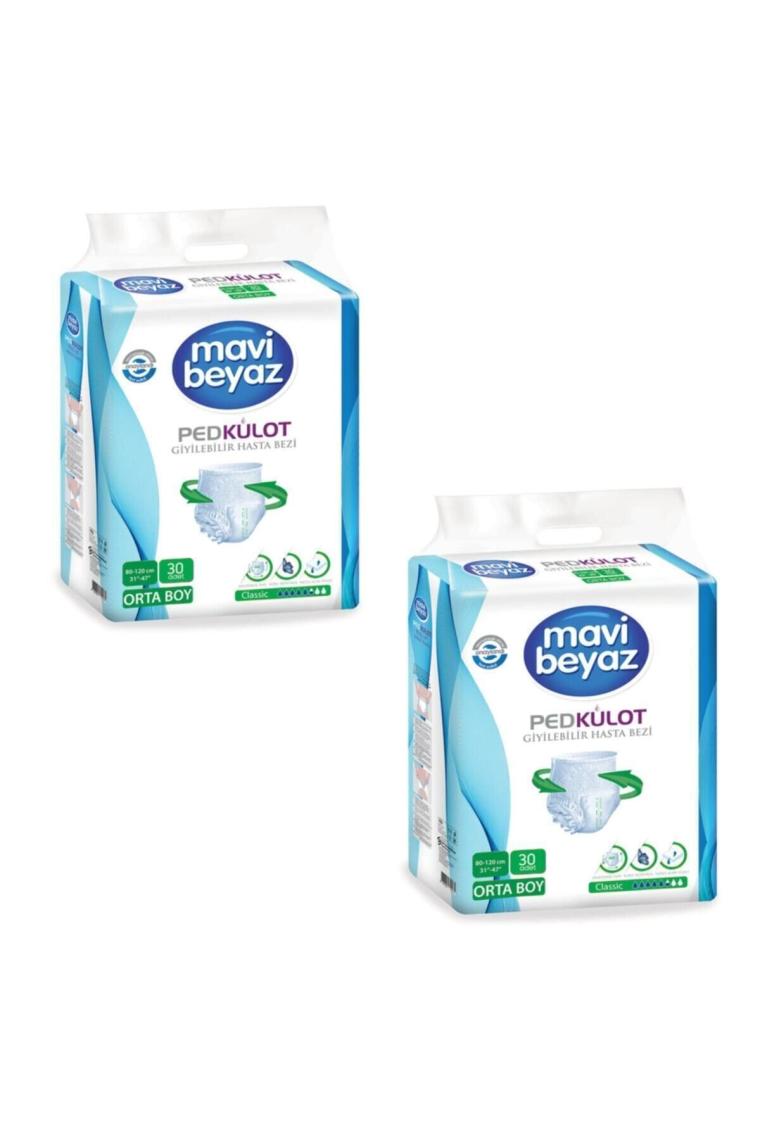 Ped Külot Yetişkin Hasta Bezi Orta Boy-medium 30 Lu 2 Paket 60 Kullanım