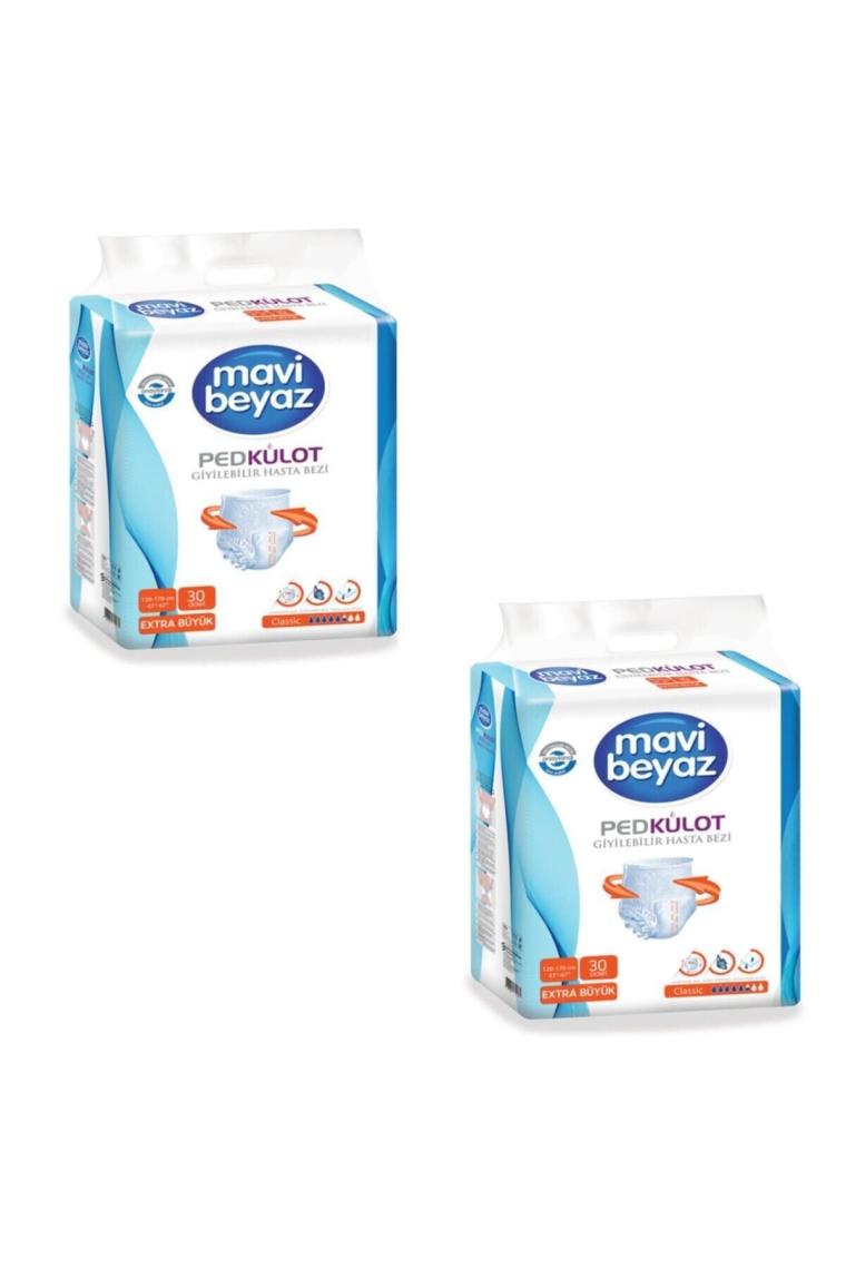 Ped Külot Yetişkin Hasta Bezi Extra Büyük Boy-xlarge 30 Lu 2 Paket 60 Kullanım