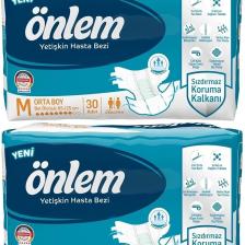 Hasta Bezi Bel Bantlı Tekstil Yüzey Medium Orta 60 Adet