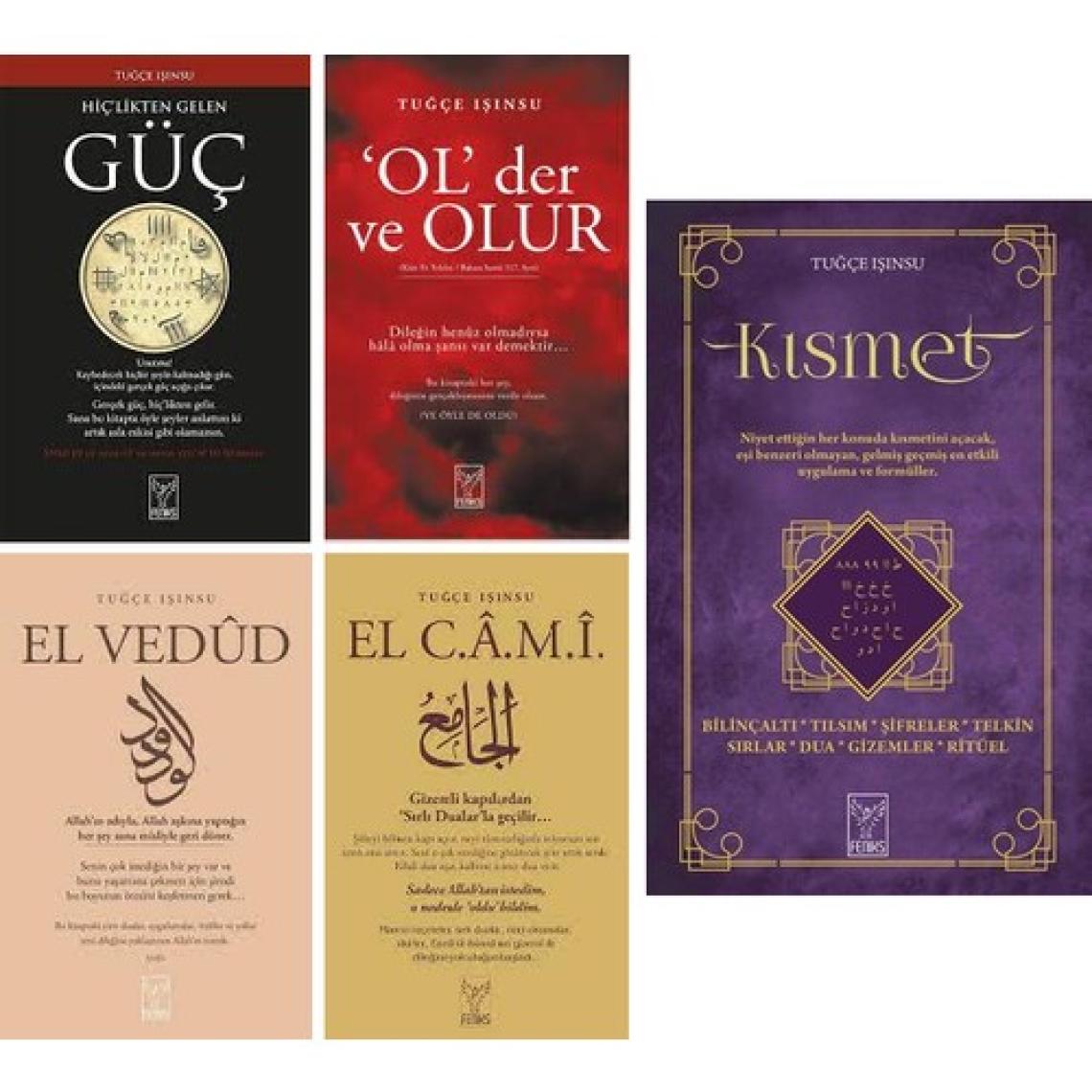Tuğçe Işınsu 5 Kitap Set - Kısmet - El Vedud - El Cami - Ol Der ve Olur - Hiçlikten Gelen Güç