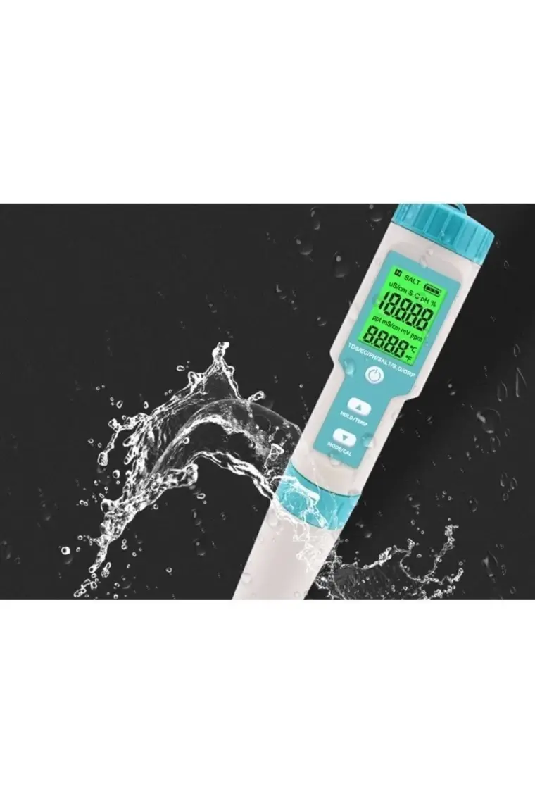 UniChrome 7in1 Ph/tds/ec/orp/deniz Suyu Ağırlık/tuzluluk/sıcaklık C-600 Ph Ölçer Su Kalitesi Monitörü