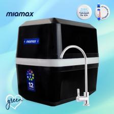 H-MAX Reverse Osmosis System Miamax 12 Aşama 9 Litre Çelik Tanklı Mineralli Su Arıtma Cihazı