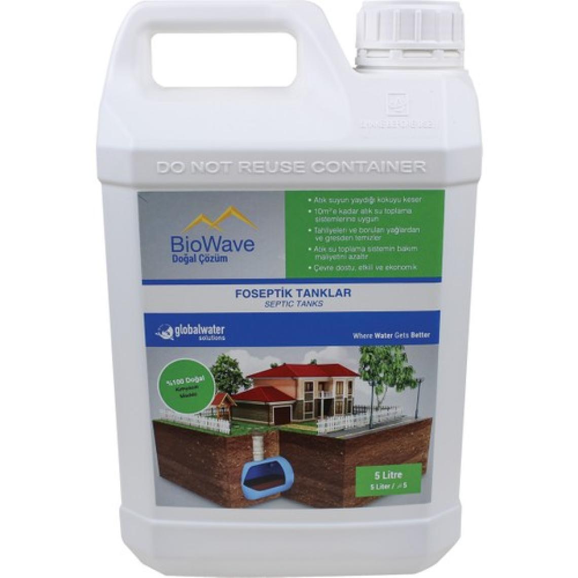 Global Water Solutions Biowave Foseptik Tanklar Koku ve Atık Giderici - 5 lt