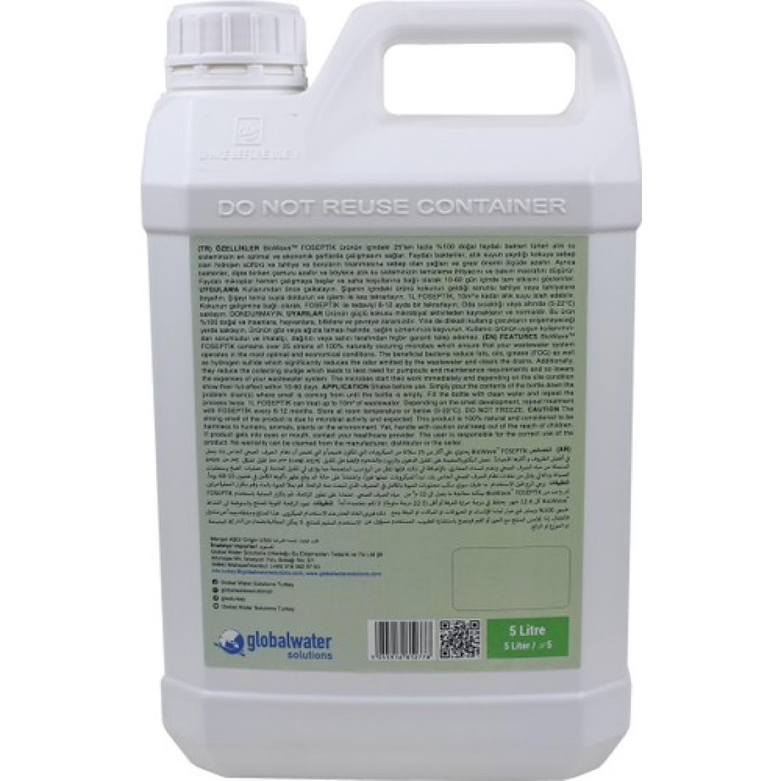 Global Water Solutions Biowave Foseptik Tanklar Koku ve Atık Giderici - 5 lt