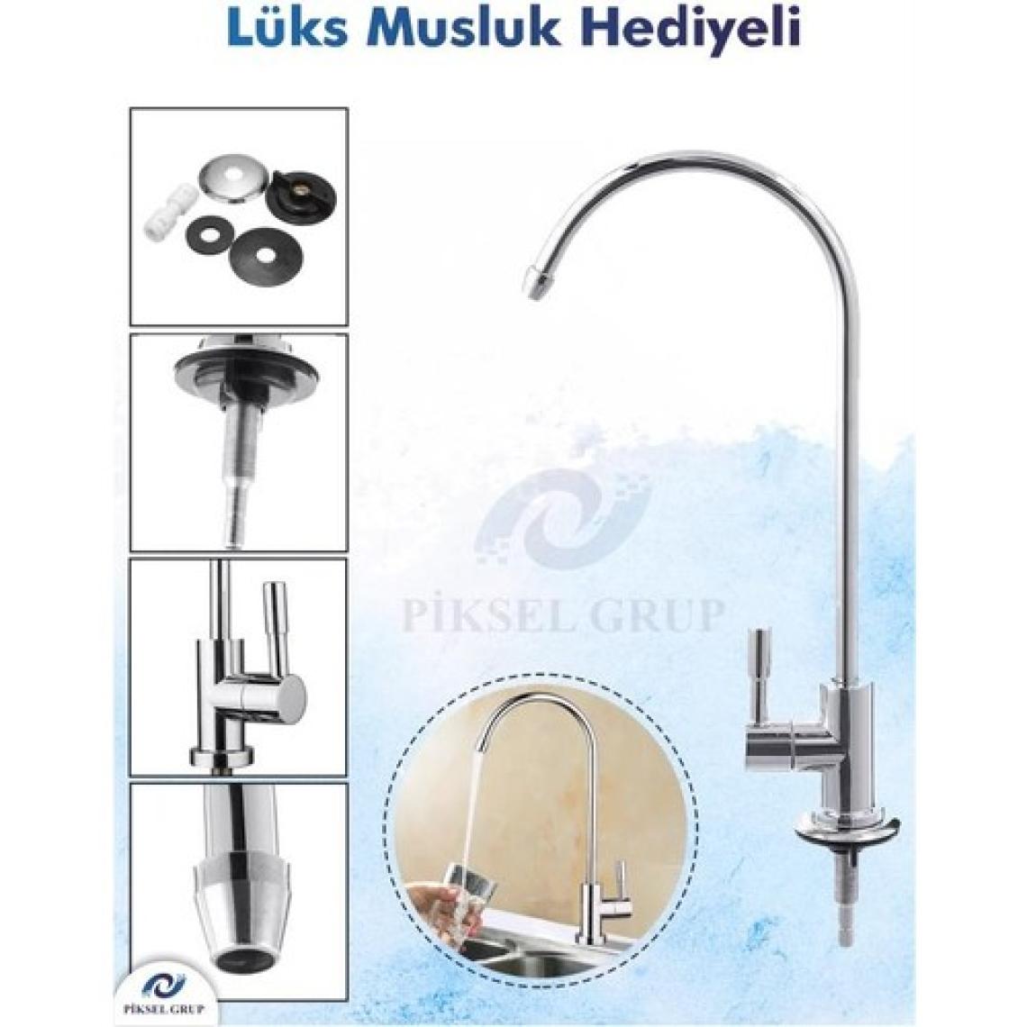 Piksel Aqua 5 Aşamalı Pompalı Açık Kasa Su Arıtma Cihazı