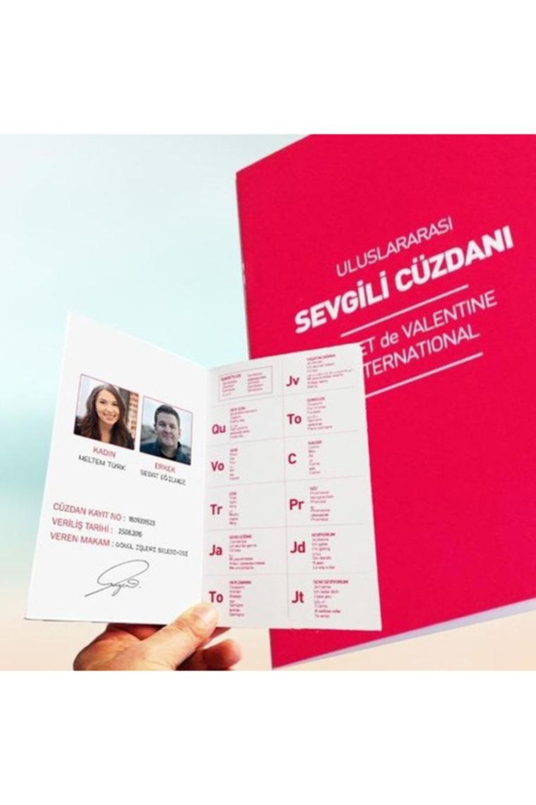 1 Adet Sevgili Cüzdanı Sevgiliye Romantik Hediyeler