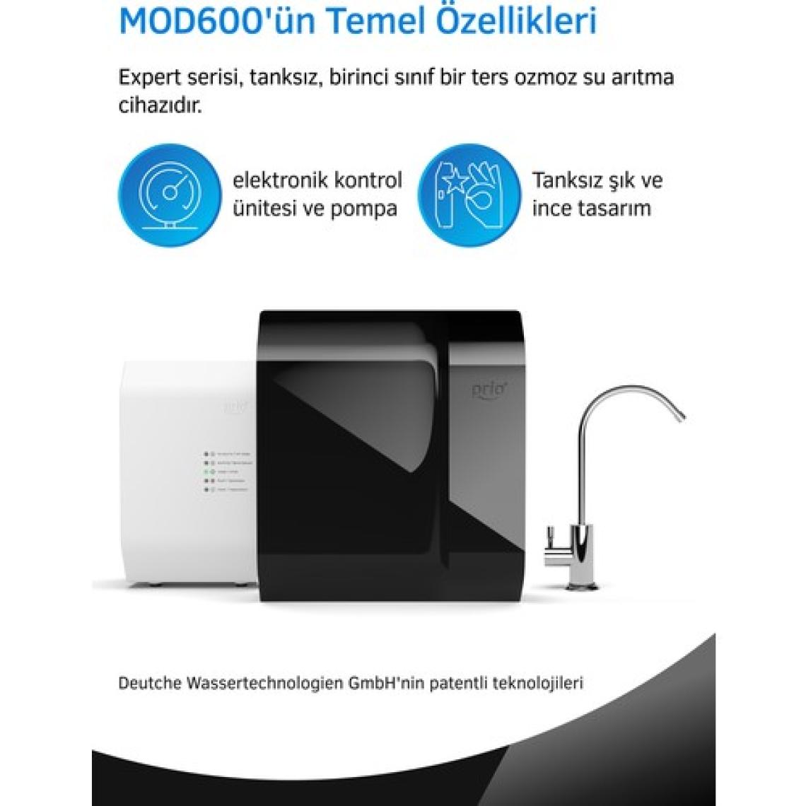 Prio MOD620 Tanksız Direkt Akışlı Pompalı Su Arıtma Cihazı