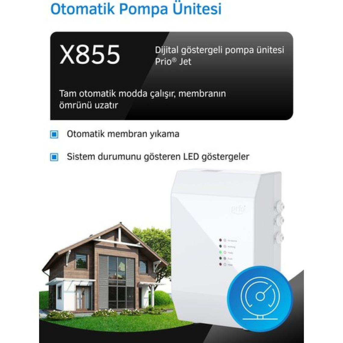 Prio MOD620 Tanksız Direkt Akışlı Pompalı Su Arıtma Cihazı