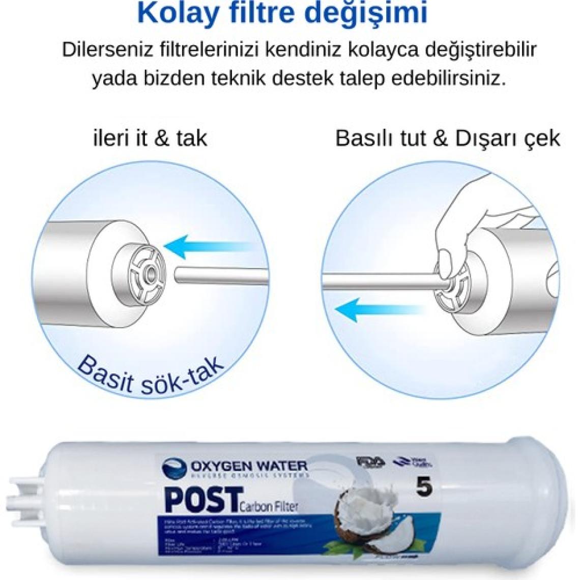 Oxygen Water Vontron Membranlı 15 Aşamalı Antibakteriyel Çelik Su Tanklı Su Arıtma Cihazı